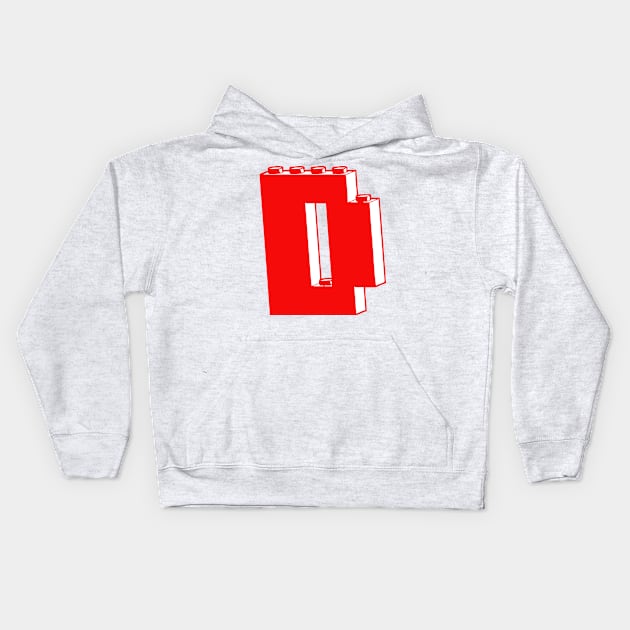 THE LETTER D, Customize My Minifig Kids Hoodie by ChilleeW